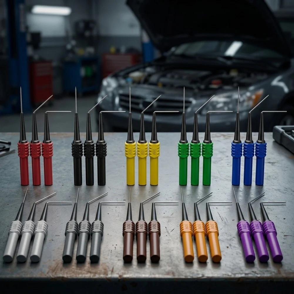 CKT010 3-Angle Insulated/ Back Probe Stainless Steel Piercing Tip For Automotive Wire for non Destructive/ Testing Diagnostic