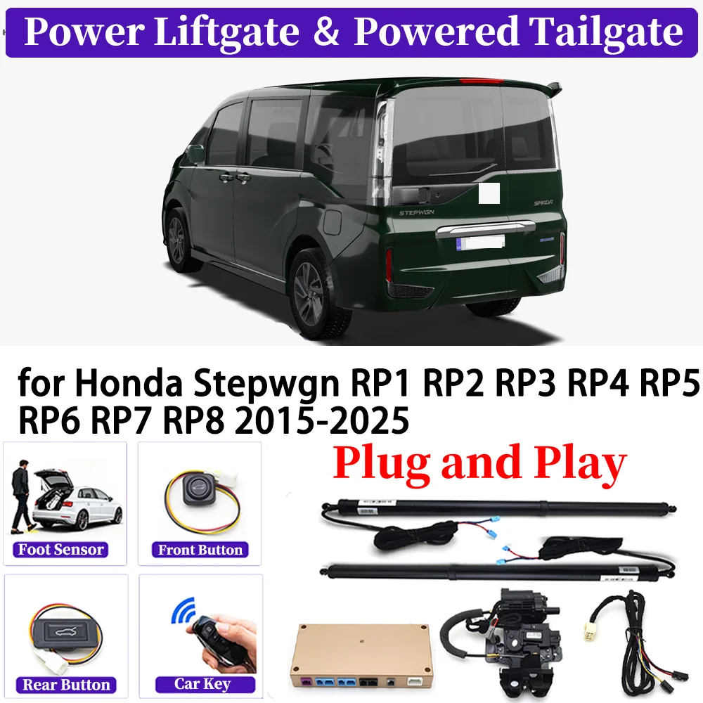 for Honda Stepwgn RP1 RP2 RP3 RP4 RP5 RP6 RP7 RP8 2015-2025 Car Automatic Power Liftgate Kit Smart Auto Electric Tailgate System