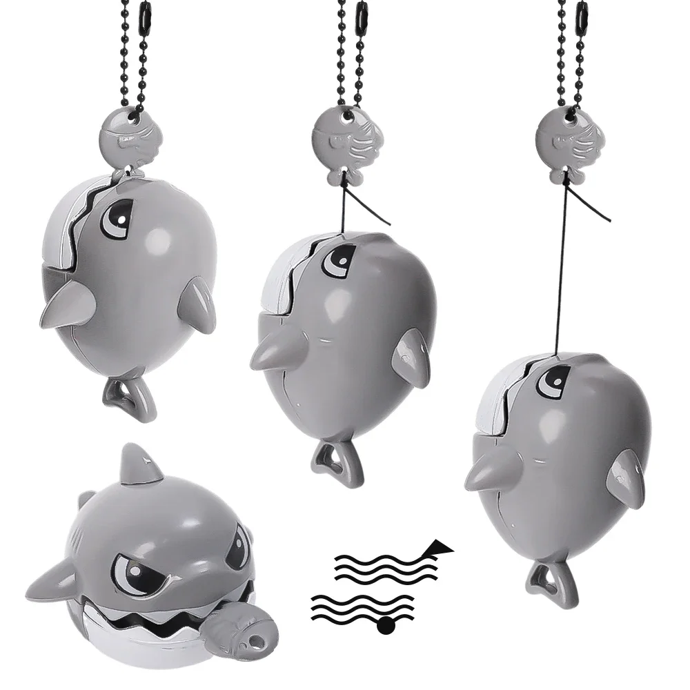 Cute Cartoon Pull Line Shark Pendant toys  Removable Mouth Shark ABS Keychain Toys Stress Reducing Toys Bag decoration toys