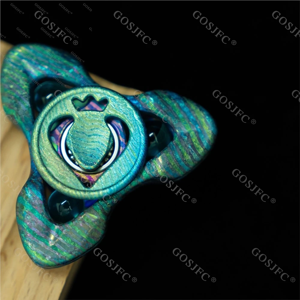 Apophis Gyro Fidget Spinner Metal Cobre Juguete para aliviar el estrés Fidget Juguetes para adultos Juguetes de ansiedad
