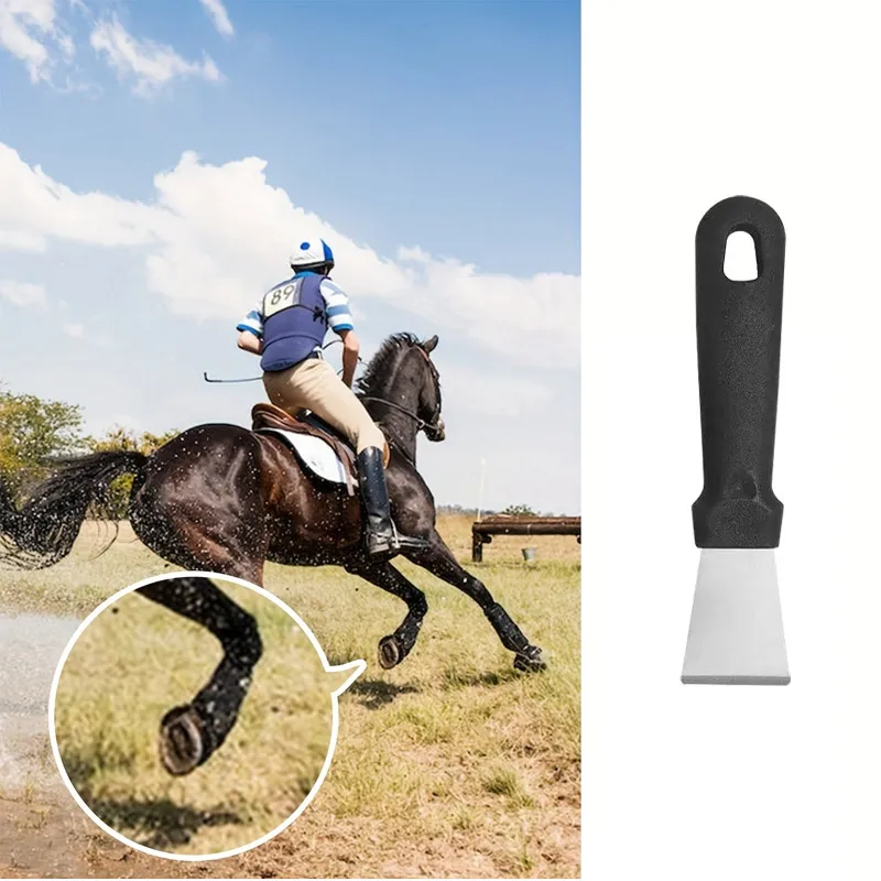 1/2Pcs Horse Hoof Scraper Tool Durable Horseshoe Cleaner Equine Grooming Farrier Hoof Pick and Care Tools for Equestrian Farm