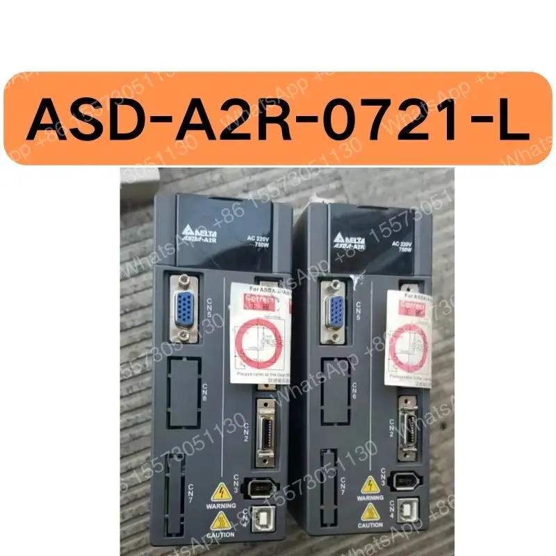 Used ASD-A2R-0721-L 750W servo driver tested OK and function intact