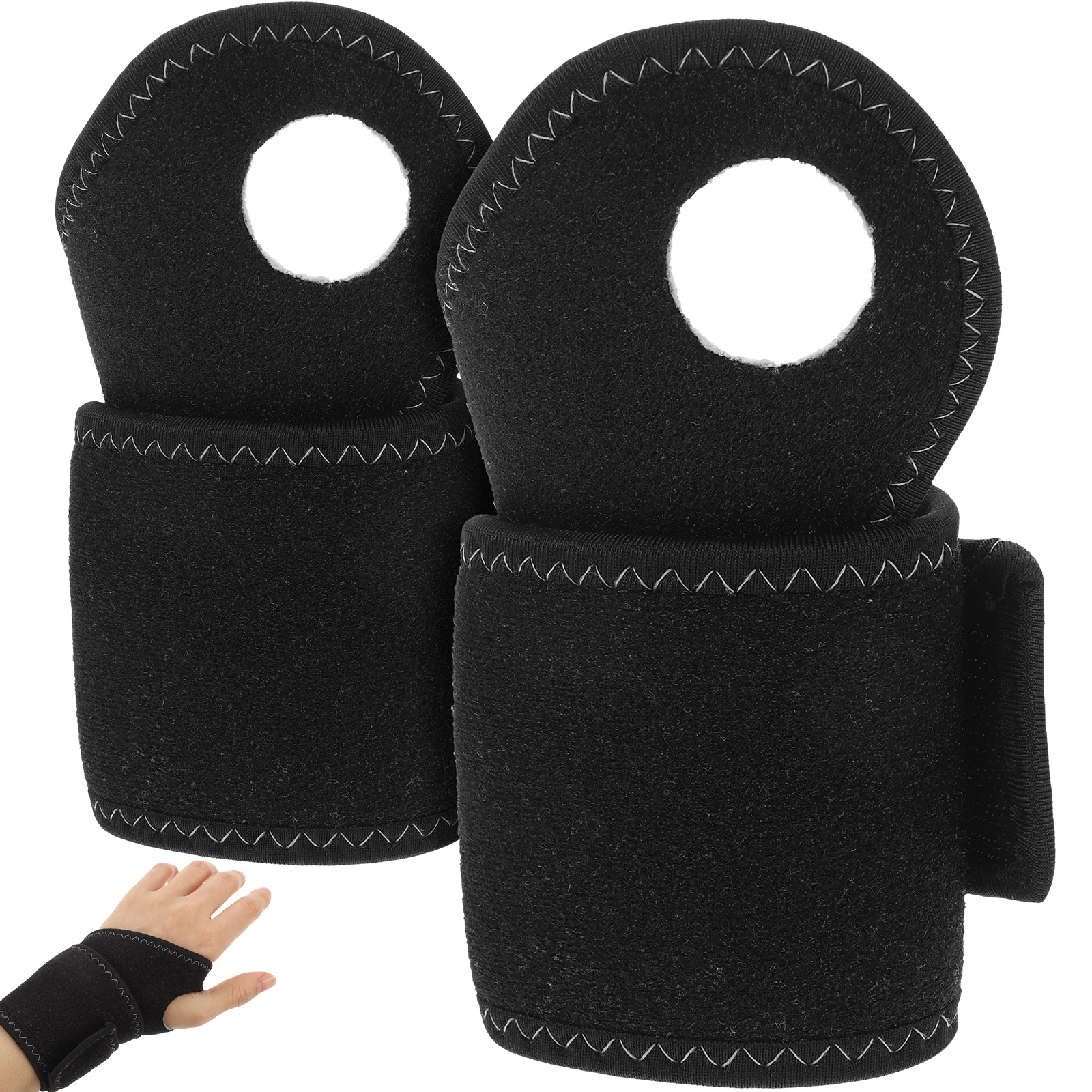 

2pcs Sports Wristbands Weightlifting Bands Gym Accessories Workout Straps Adjustable Nylon Elastic Fitness Support Wraps For