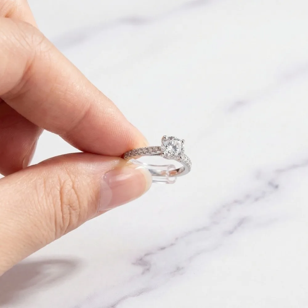 15/26Pcs Invisible Design Ring Size Adjusters Silicone Transparent Ring Spacers 8 Sizes No Resizing Needed Ring Tighteners