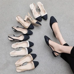 Meotina Low Heels Echt Leder Pumps Schuhe Frauen Platz Toe Pumps Starke Ferse Schuhe Marke Design Dame Schuhe 2023 Größe 40