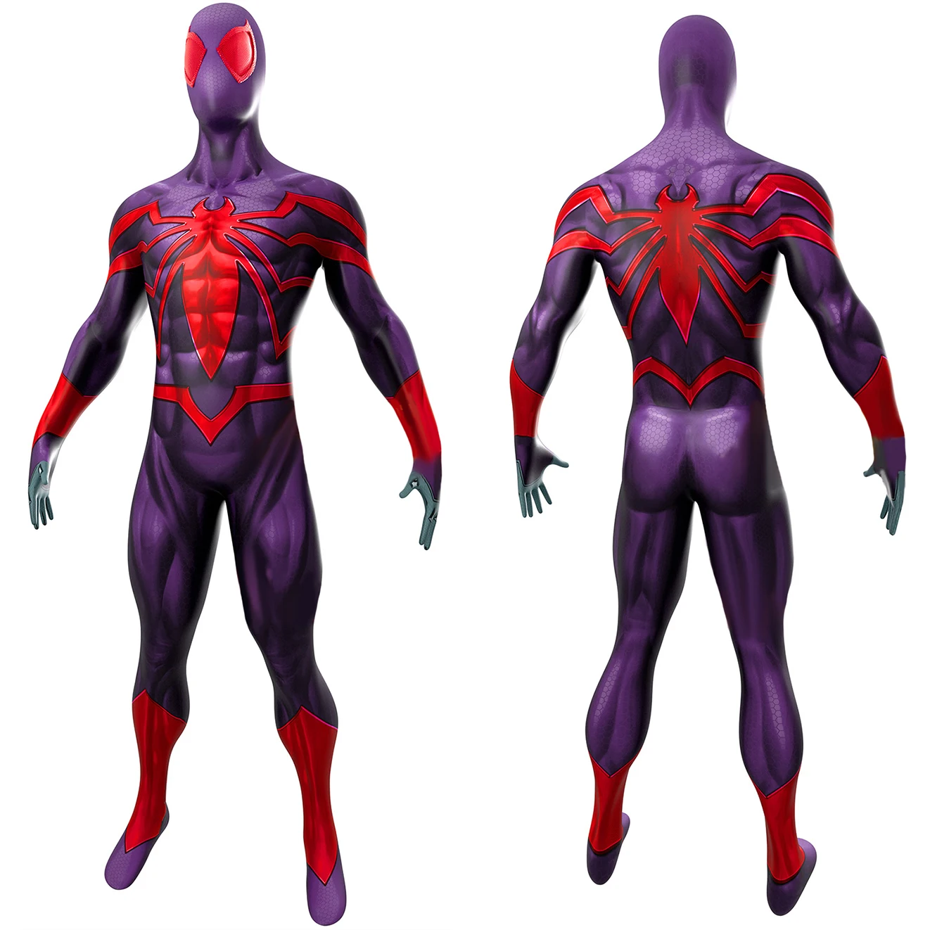 Ultimate homem aranha cosplay milhas morales roxo estilo vermelho traje de super-herói 3d impresso elastano zentai ternos roupas halloween