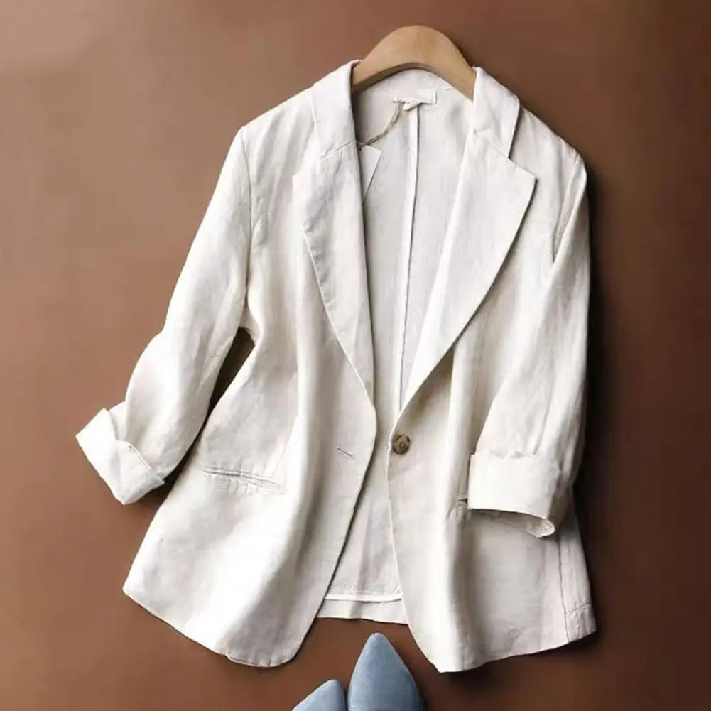 เสื้อเบลเซอร์ผู้หญิงทันสมัยระบายอากาศได้ดีแนวธุรกิจของผู้หญิงเสื้อเบลเซอร์มีกระเป๋ามีปกเสื้อคลุมสูท