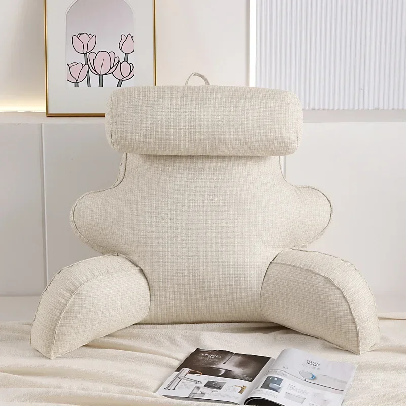 Wide and high reading pillow Removable jacket Bedside pillow Backrest Princess neck protector Waist bedroom sofa cushion