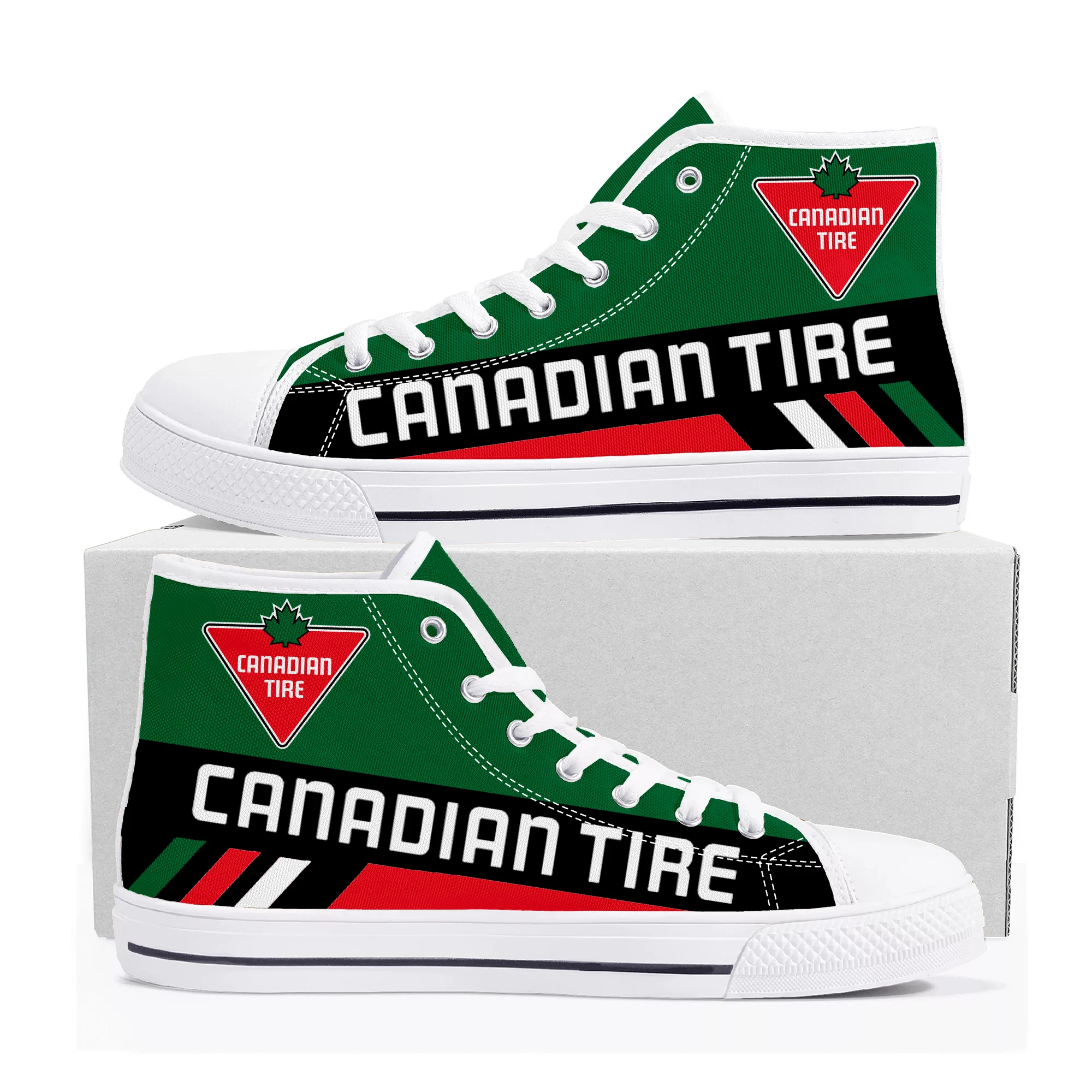 

Canadian Tire Logo High Top High Quality Sneakers Mens Womens Teenager Canvas Sneaker Casual Couple Shoes Custom Made Shoe