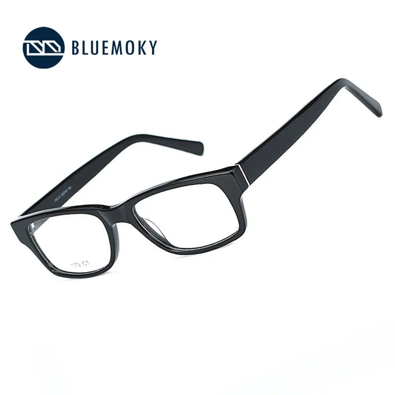 BLUEMOKY Herren-Brillengestell aus quadratischem Acetat, modische, leichte Herrenbrille, moderne, matte Oberfläche, nicht verschreibungspflichtige Brille