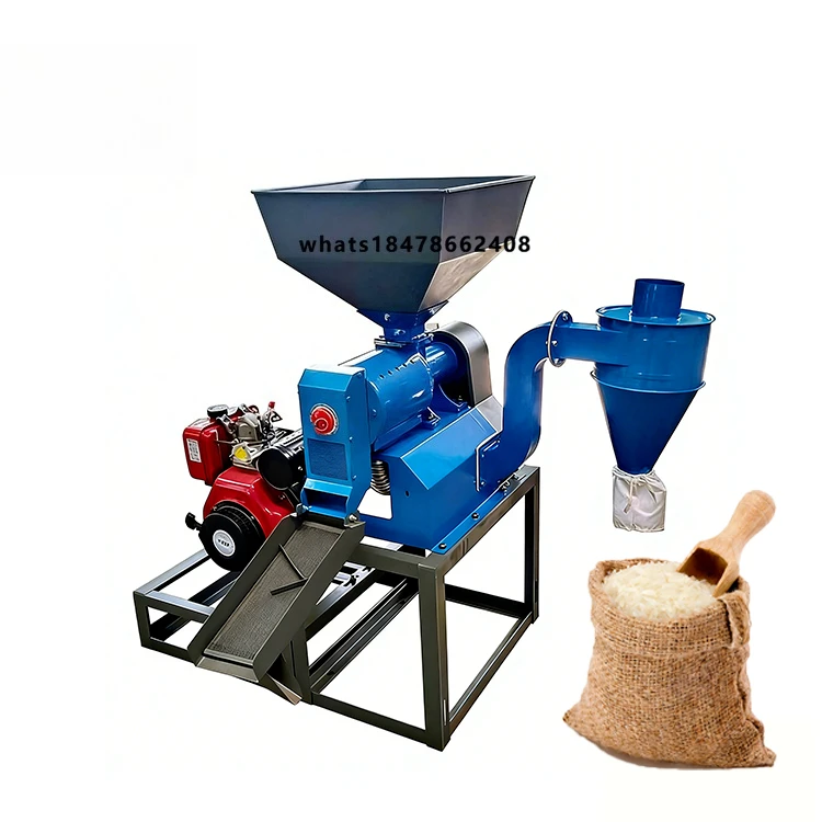 

HN QDMECH High-Efficiency 600kg/h Rice Processing Equipment Compact Grain Huller Machine Rice Polishing Machine Rice Mill