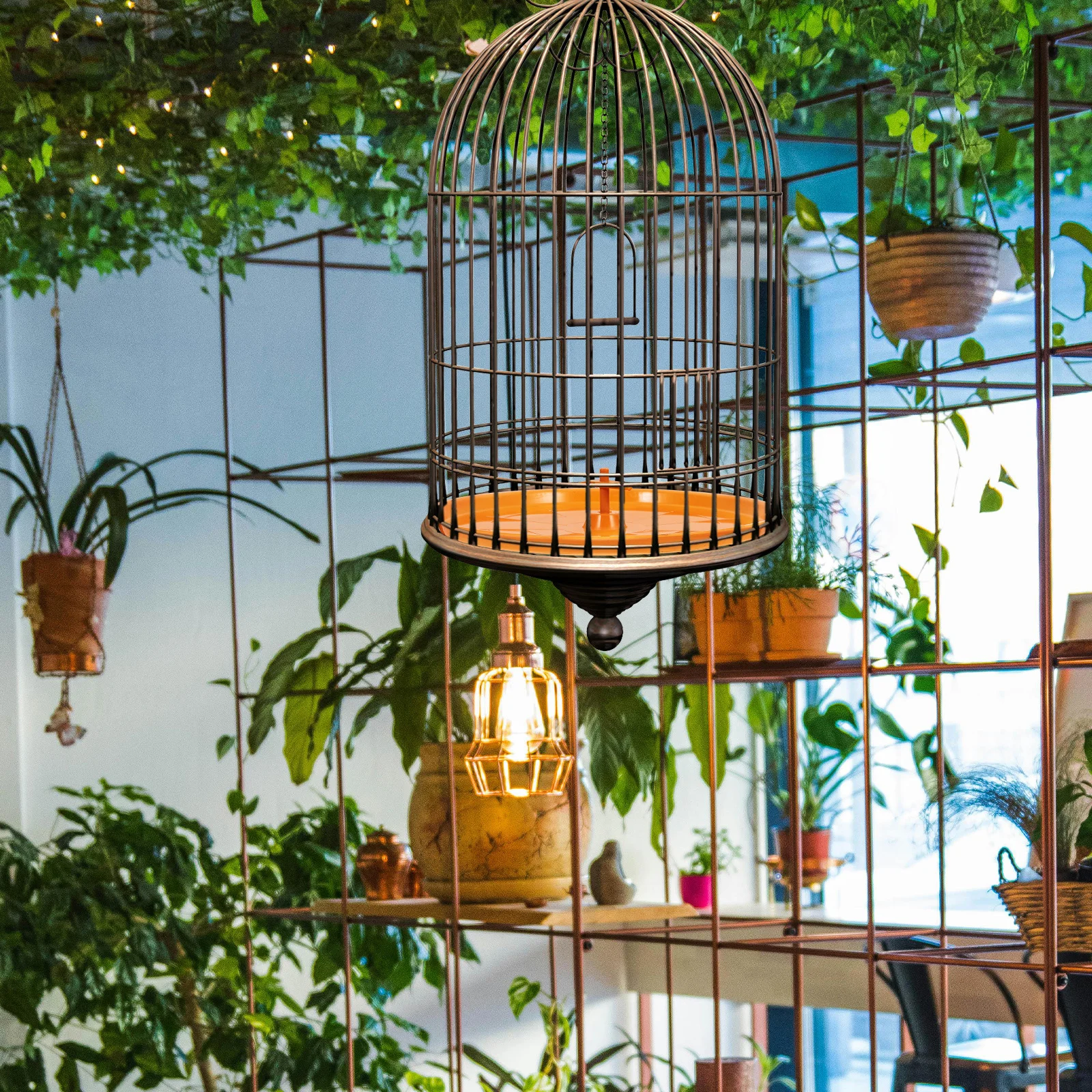 

Bird Cage Bottom Tray Replacement Plastic Leakproof Potty Pan for Parrot Cage Easy Clean Droppings Catcher Bird Accessories