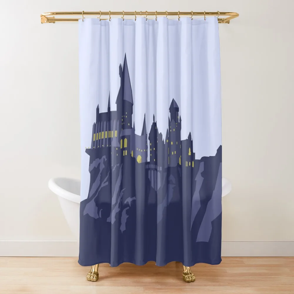 

Magic Castle - School of Witchcraft and Wizardry Shower Curtain Window Luxury Bathroom Shower Bathtub Curtain