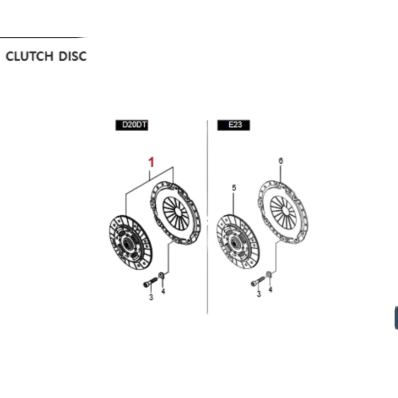 30A0032500/3001032500 SSANGYONG /KGM DISC COVER SET-CLUTCH ACTYON SPORTS(II)/REXTON/RODIUS/STAVIC(II)