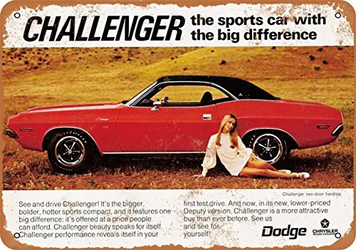 Metal Sign - 1970 Challenger - Vintage Look 3