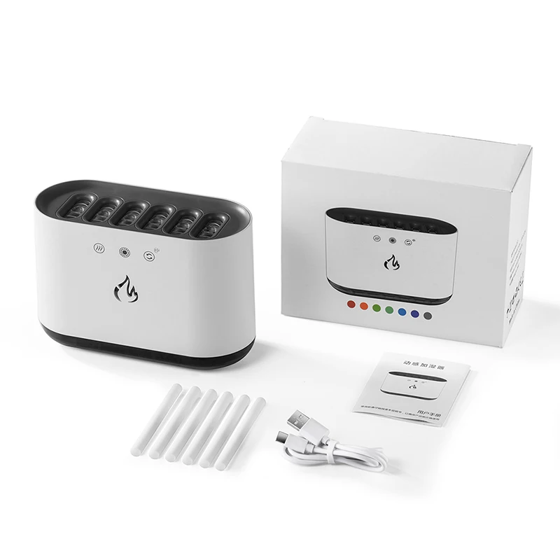 Xiaomi-humidificador ultrasónico dinámico, atomizador con 6 pulverizadores, Control por voz, con luz de 7 colores para fiesta, 2024