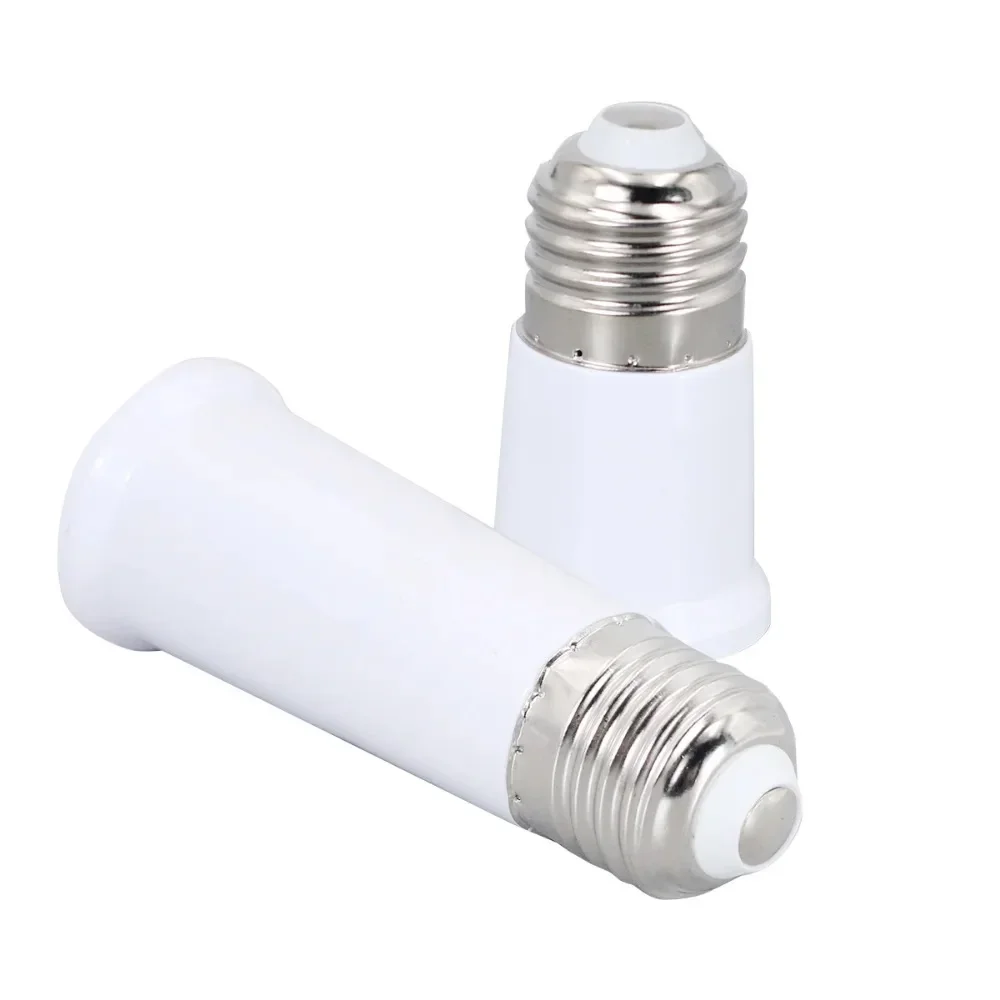 95mm 65mm E27 To E27 Extender Light Bulb Screw Socket Lamp Holder Adapter Converter E27 Lamp Holder for LED Bulb Lamp