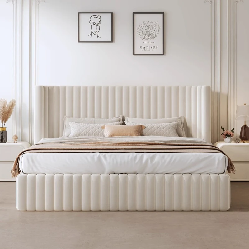 

Girls Bedroom Bed Princess Simple Translation Storage Bed Double Modern Cama Matrimonio Multifuncional House Accessories