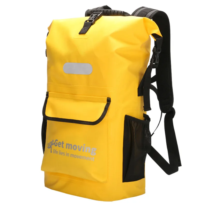 Imagem -02 - Mochila de Pvc ao ar Livre para Homens e Mulheres Bolsas Impermeáveis Bolso Seco e Molhado Mochila para Acampar Escalada Trekking Caminhadas Natação Viagens 25l