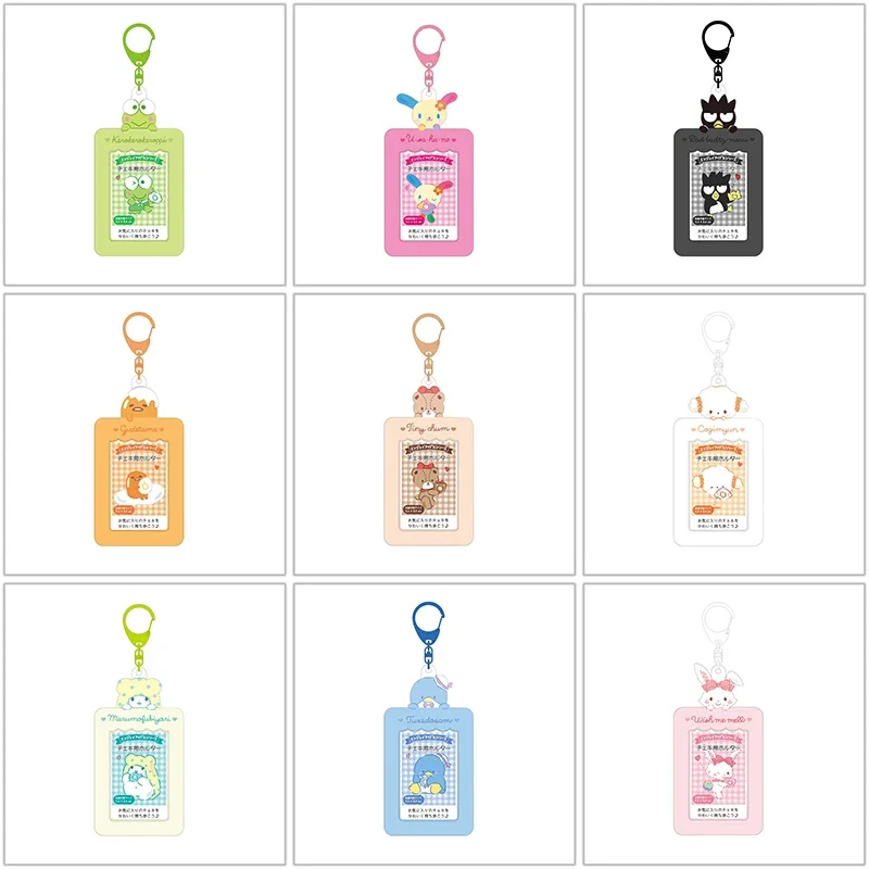 Sanrios Hellokittys Kuromi Mymelody Id Card Holder Cute Cartoon Card Id Badge Photocard Holder Key Chain Key Holder Accessories