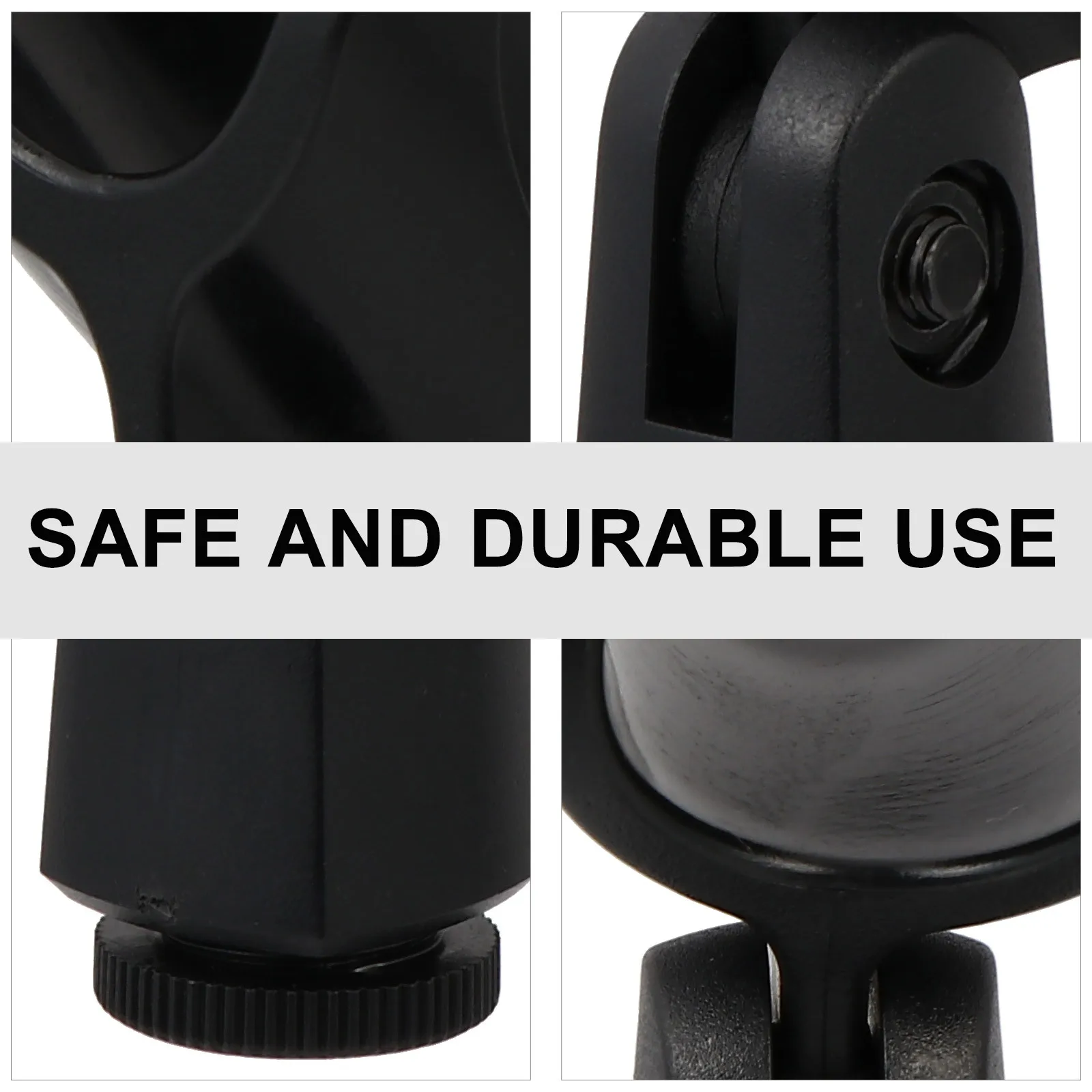 

5 pcs Mic Clip High-Quality Universal Microphone Clips For 1.1Cm Thread Support Black Adjustable Angle Practical Mic Stand