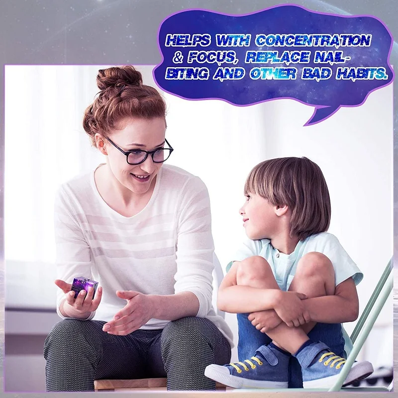 Cubo infinito brinquedo fidget tdah ansiedade alívio mágico dedo quebra-cabeça jogo alívio do estresse brinquedo sensorial para autismo crianças adultos mão