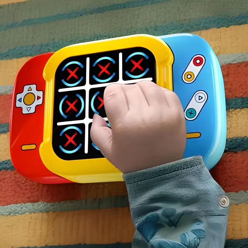 ألعاب محمولة للبالغين، وحدة تحكم ألعاب ألغاز كهربائية محمولة، آمنة، 3 أوضاع، استجابة سريعة، لعبة لاعبين للأطفال والمراهقين