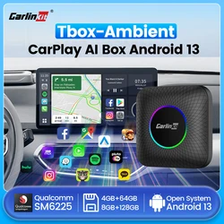 2026 CarlinKit 3 In 1 Android 13 Mini CarPlay Ai Box Android Auto Wireless CarPlay Box QCM6125 6225 8-Core For Wired AA CP Cars