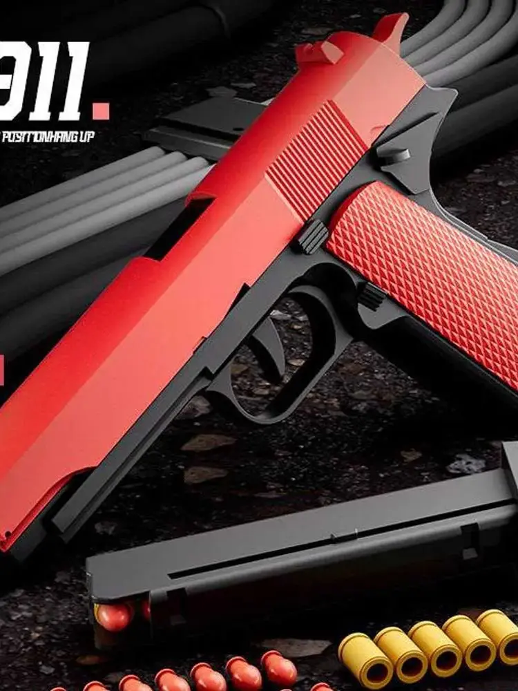 Fidget Toys – pistolet à tir anti-Stress, jeu interactif amusant pour enfants, pistolet à main véritable, cadeau de noël