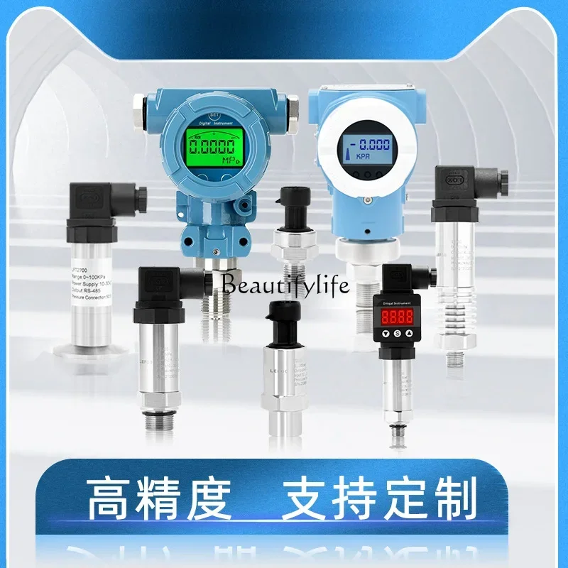 High Precision Oil Gas-Liquid Pressure Transmitter High Temperature Resistant Digital Display Intelligent Pressure Sensor