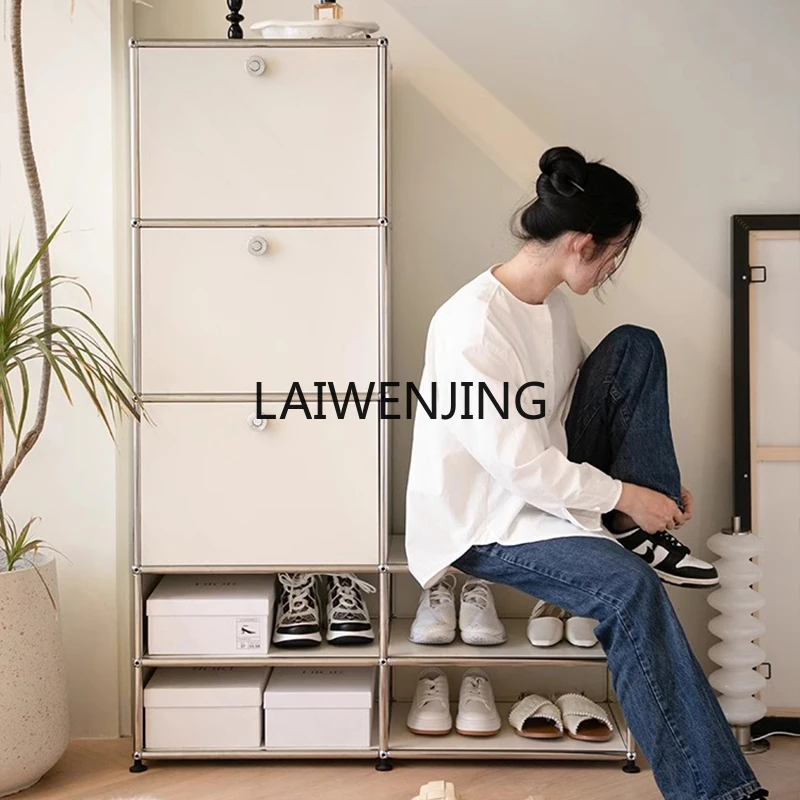 

MJY medieval module combined shoe cabinet, shoe change stool integrated, simple home storage cabinet