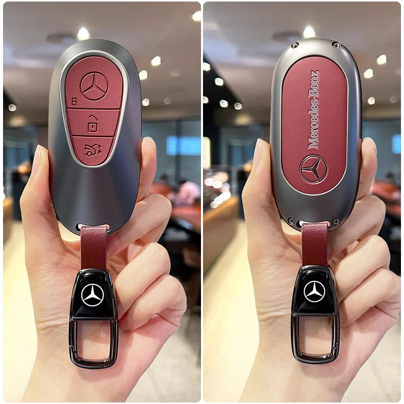 Key Fob Cover for Mercedes Benz EQS450 2024, Key Fob Case for Benz EQE350 S580 C300 C-ClassSmart key accessories