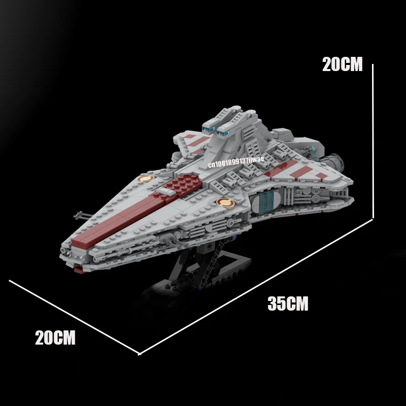 NEW 908PCS Famous Star Movie MOC Venator Class Republic attack cruiser model DIY creative ideas Child Toy Birthday Gift blocks