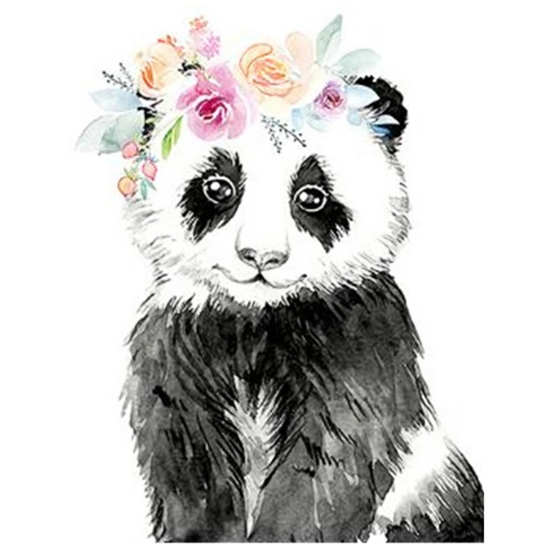 

DIY Diamond Painting Owl New Arrival Diamond Embroidery Panda Animal Full Round Round Drill Home Decorations