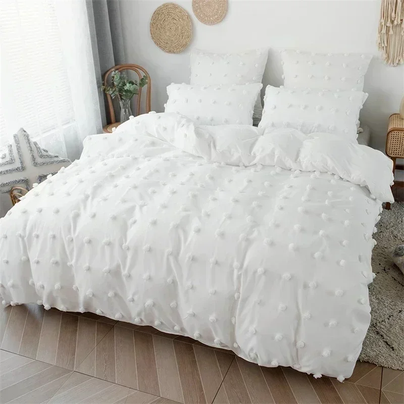 Crafts Furball King Size Bedding Set Queen Size Double Duvet Cover Set 200x200 High Quality Tufted Quilt Cover and Pillow Cases