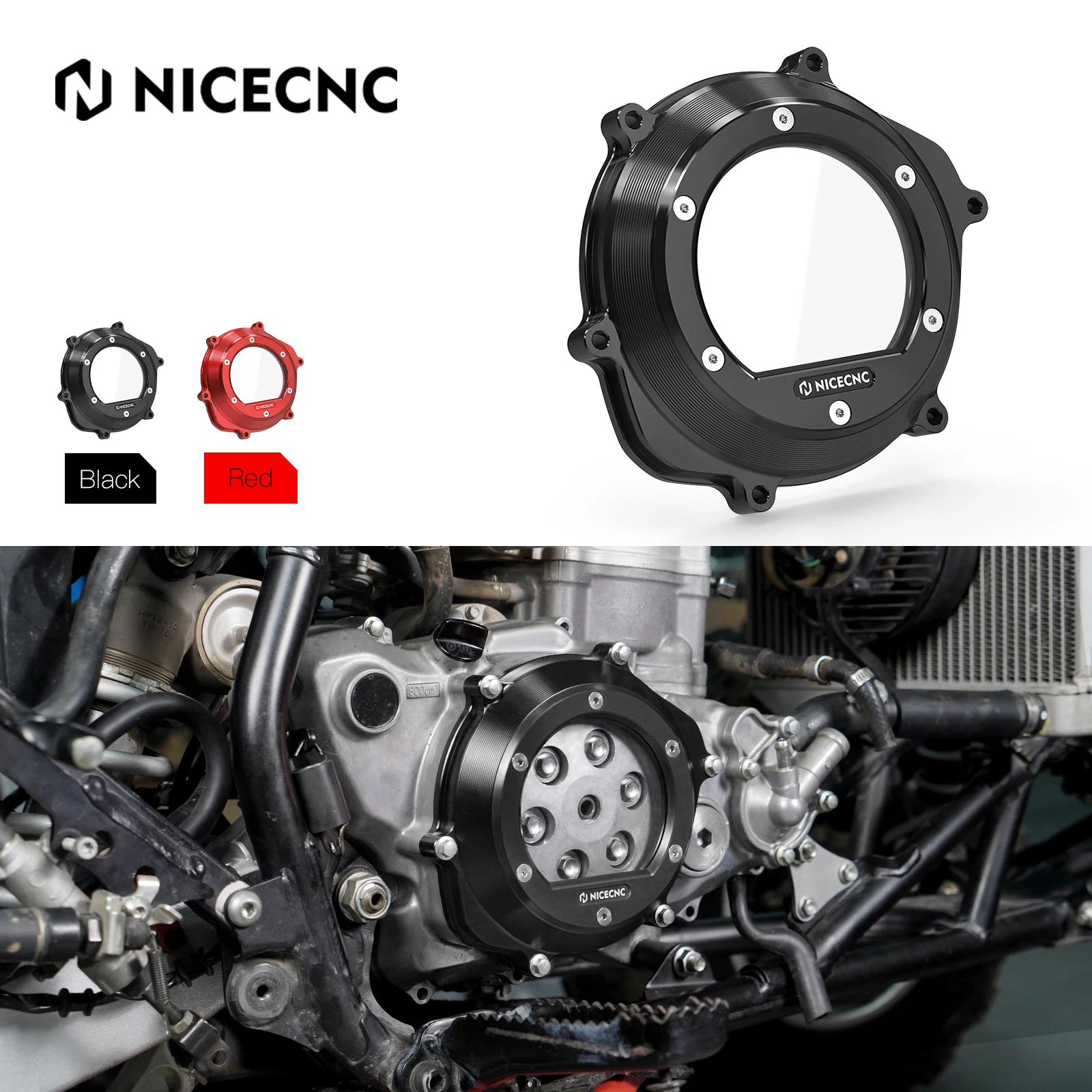 

NICECNC ATV Transparent Clutch Cover For Honda TRX450R 2004-2008 TRX450ER 2006-2014 Guard Cap Protector Motorcycle Accessories