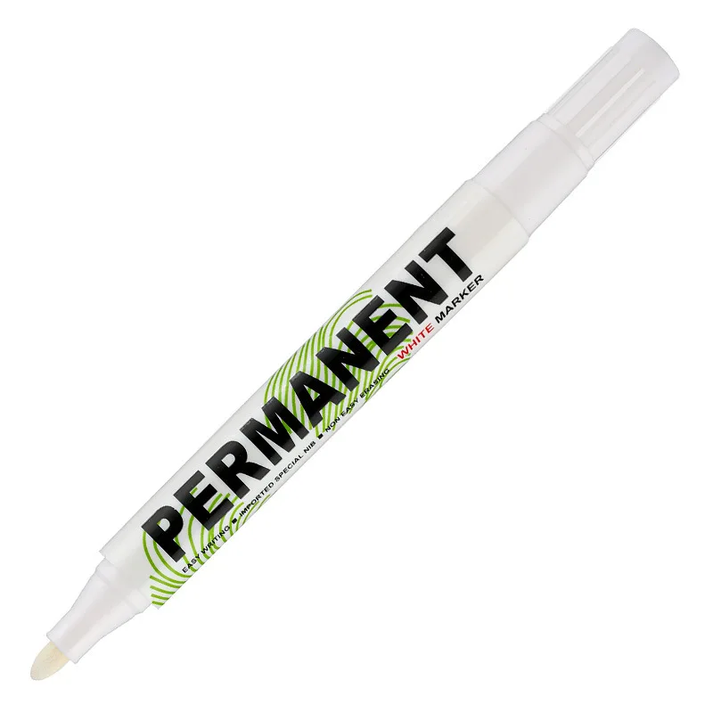 5pcs/Set White Marker Pen Graffiti Pens Waterproof Permanent Tire Painting Notebook Tyre Tread Oily Environmental Pen