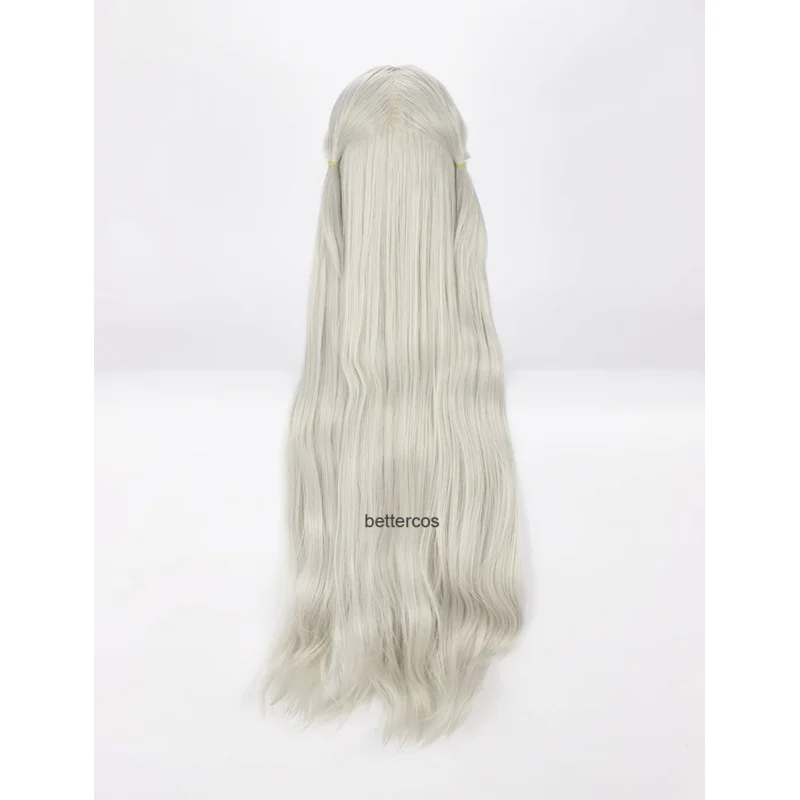 Fire Emblem ThreeHouses Edelgard Von Fresberg Cosplay Wig Long Gray Straight Heat Resistant Synthetic Hair Wig   Wig Cap