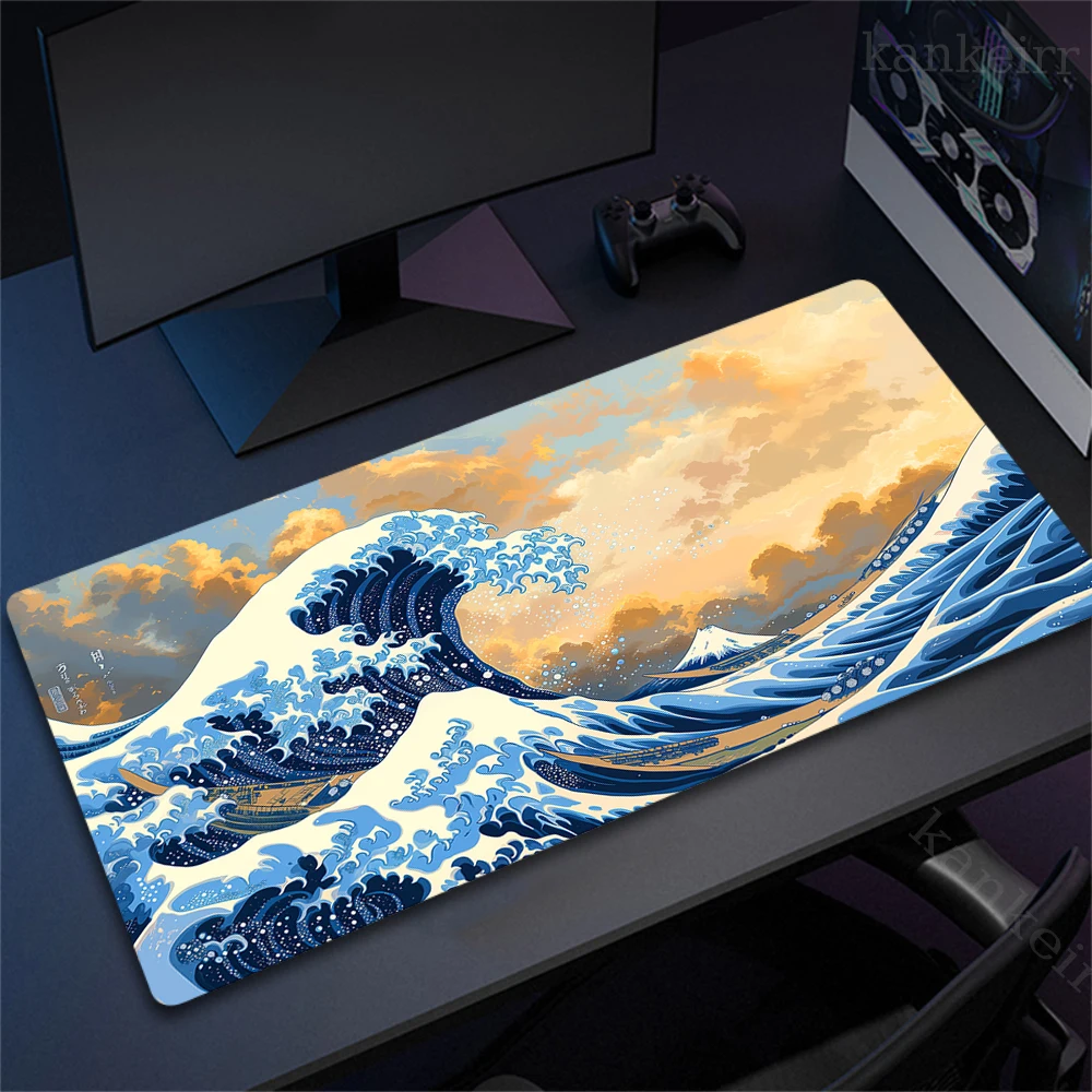 Great Wave Large Mouse Pad Gamer Mousepad Keyboard Mat HD Print Xxl Desk Mats Company Pc Mouse Pad 50x100cm For Gift Mousepads