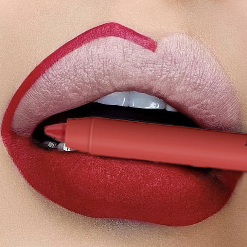 8 Colors Matte Lipliner Pencils Sexy Red Contour Tint Lipstick Waterproof Long Lasting Lipstick Pencil Lip Liner Pen Cosmetics