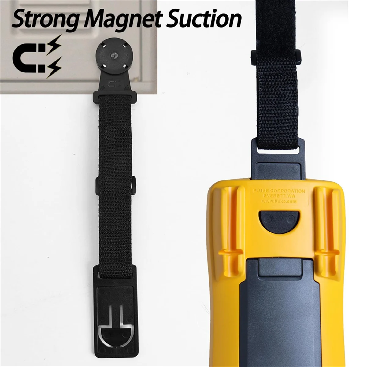 L62AMagnetic Hanging Strap Kit for Fluke Digital Multimeter, Hanging Kit Parts for Fluke 50 II, 70 III, 80 IV, 180 Series