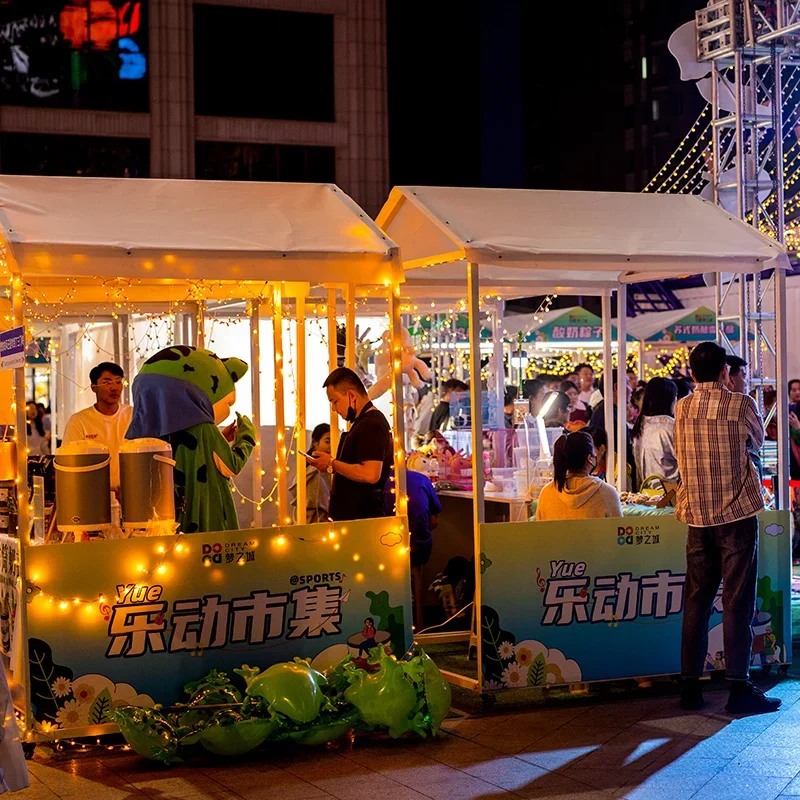 Internet celebrity bazaar stall shelves large-scale events exhibition temporary build display shelves night market stall car