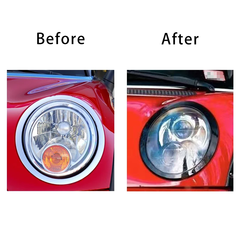 Car Headlight Head Tail Rear Lamps Frame Ring Covers Sticker For Mini Cooper S One JCW R56 R57 R58 R59 Car-styling Accessories