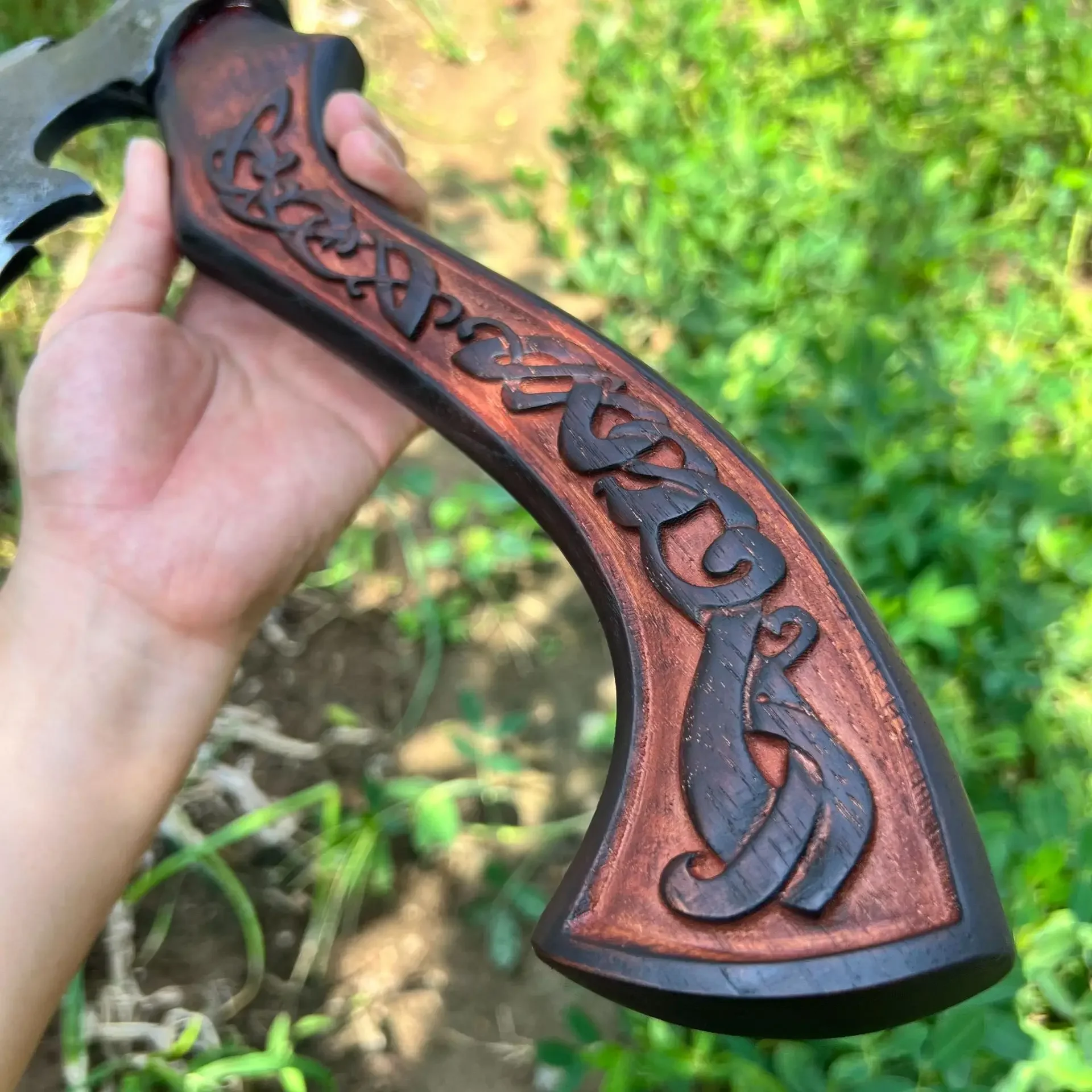 عالية الجودة منحوتة الشمال متعددة الوظائف التكتيكية الفأس المحمولة التخييم الجبلية بقاء الحطب تقسيم EDC أداة اليد