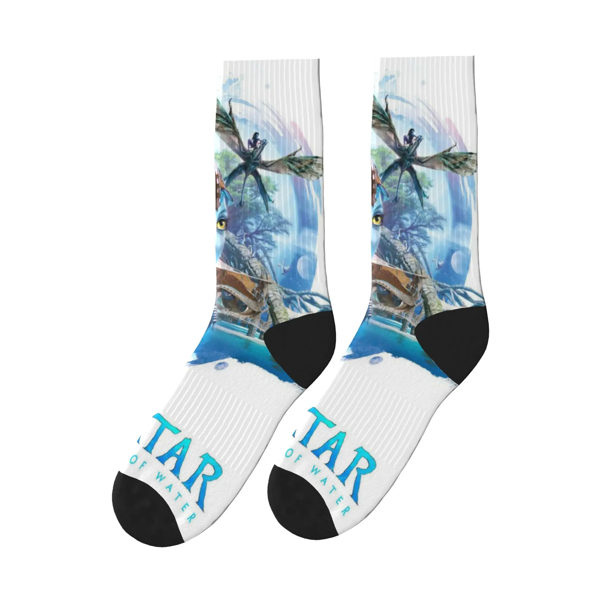 

Носки Neytiri Avatars The Way of Water, противоскользящие чулки, мужские мягкие дышащие уличные носки, осенние носки Kawaii на заказ