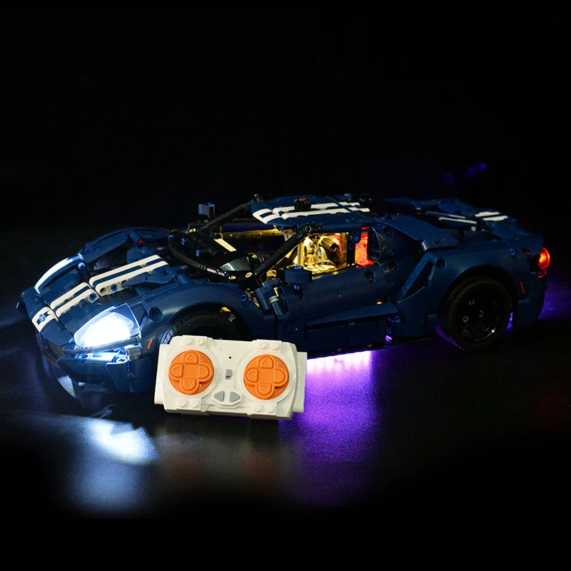 XGREPACK Remote Control motor LED Light Kit for Lego Ford GT 42154 Car Model Kit (NOT Included The Lego Sets)