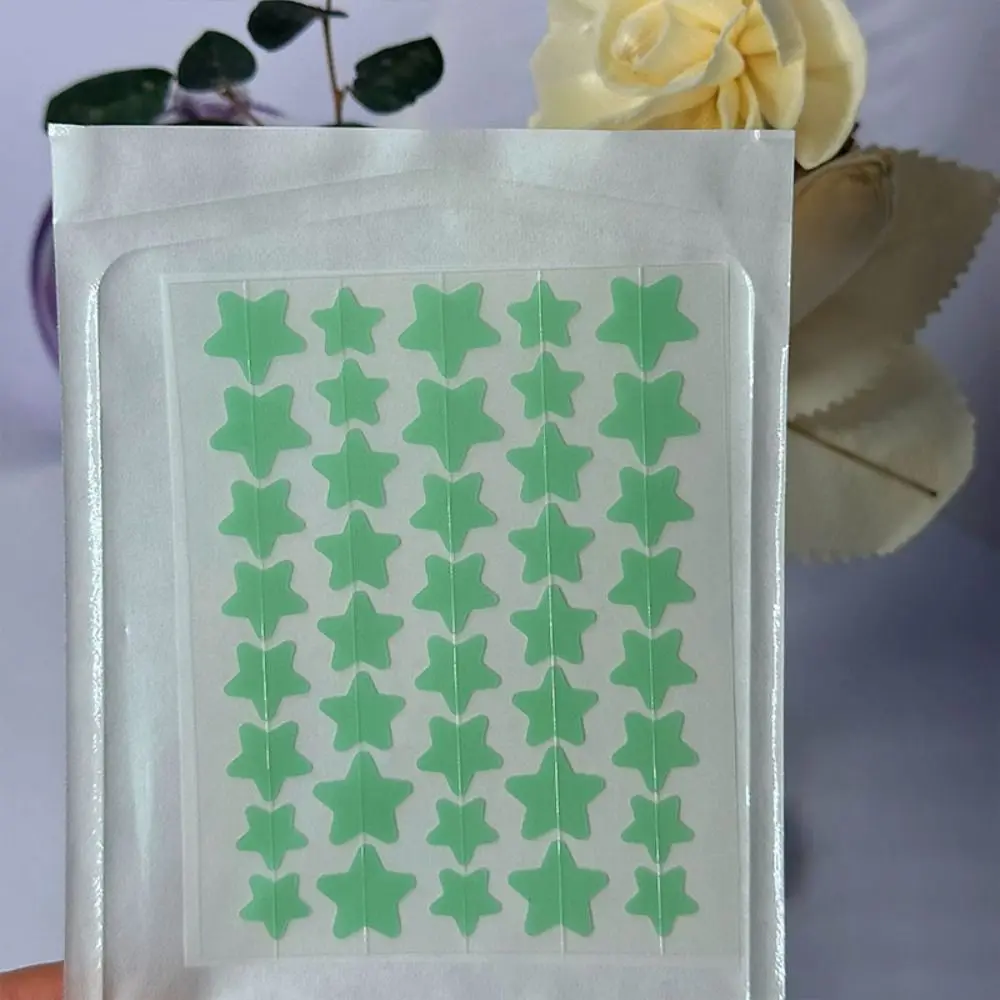 Star-Shaped Acne Patches Tea Tree Oil Hydrocolloid Bandages Facial Skin Care Patches Skin-Friendly Cute