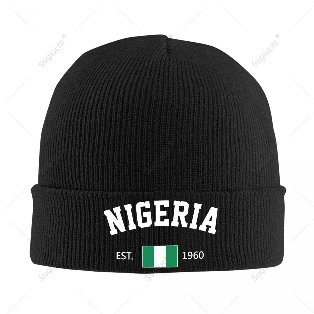 Knitted Hat Unisex Nigeria EST.1960 Independence Day For Men Women Boys Winter Autumn Beanie Cap Warm Bonnet