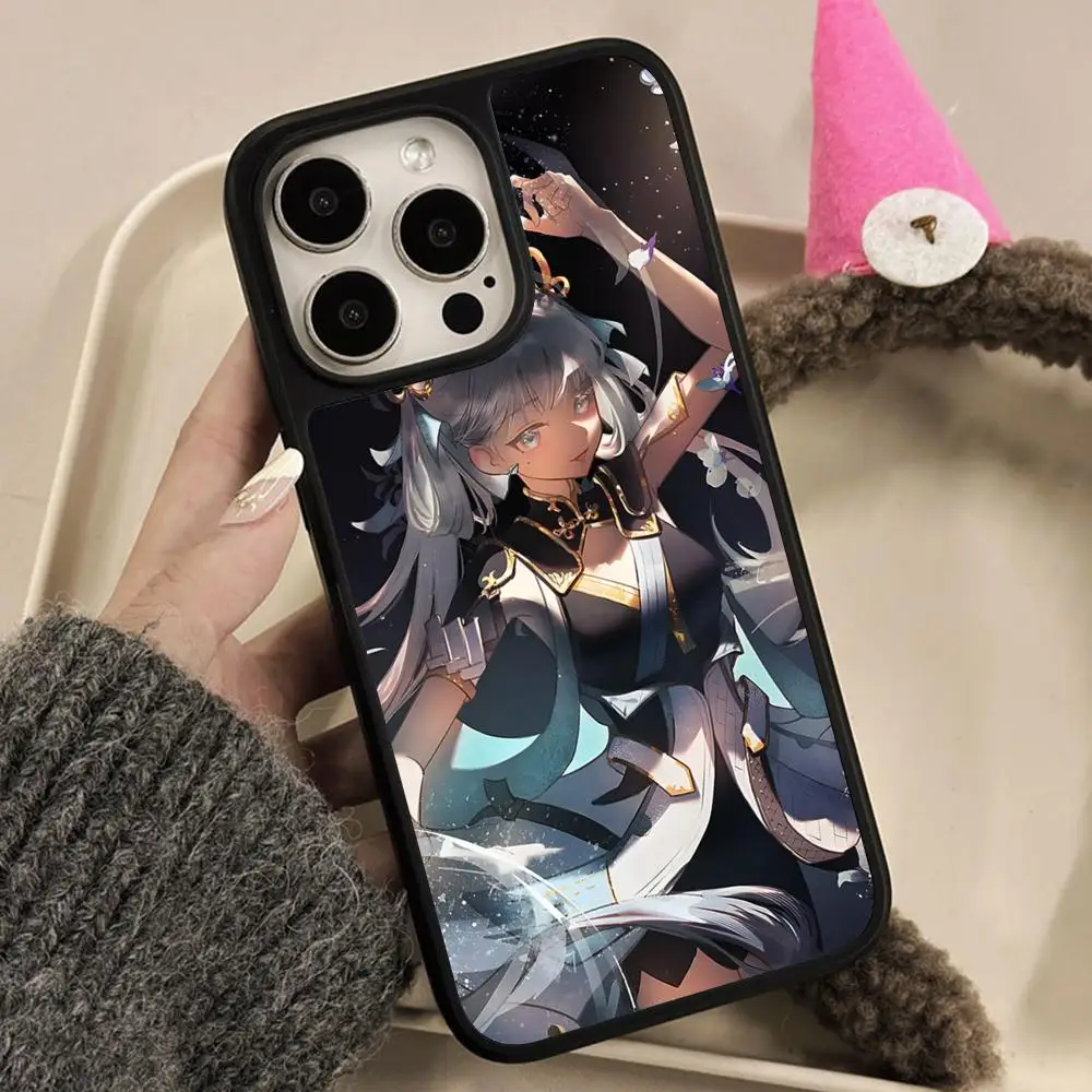 

Wuthering Waves Jinhsi Phone Case for iPhone 17 16 15 14 13 12 11 Air Pro Max Plus Matte Surface Colorful Cover Cover Luxury