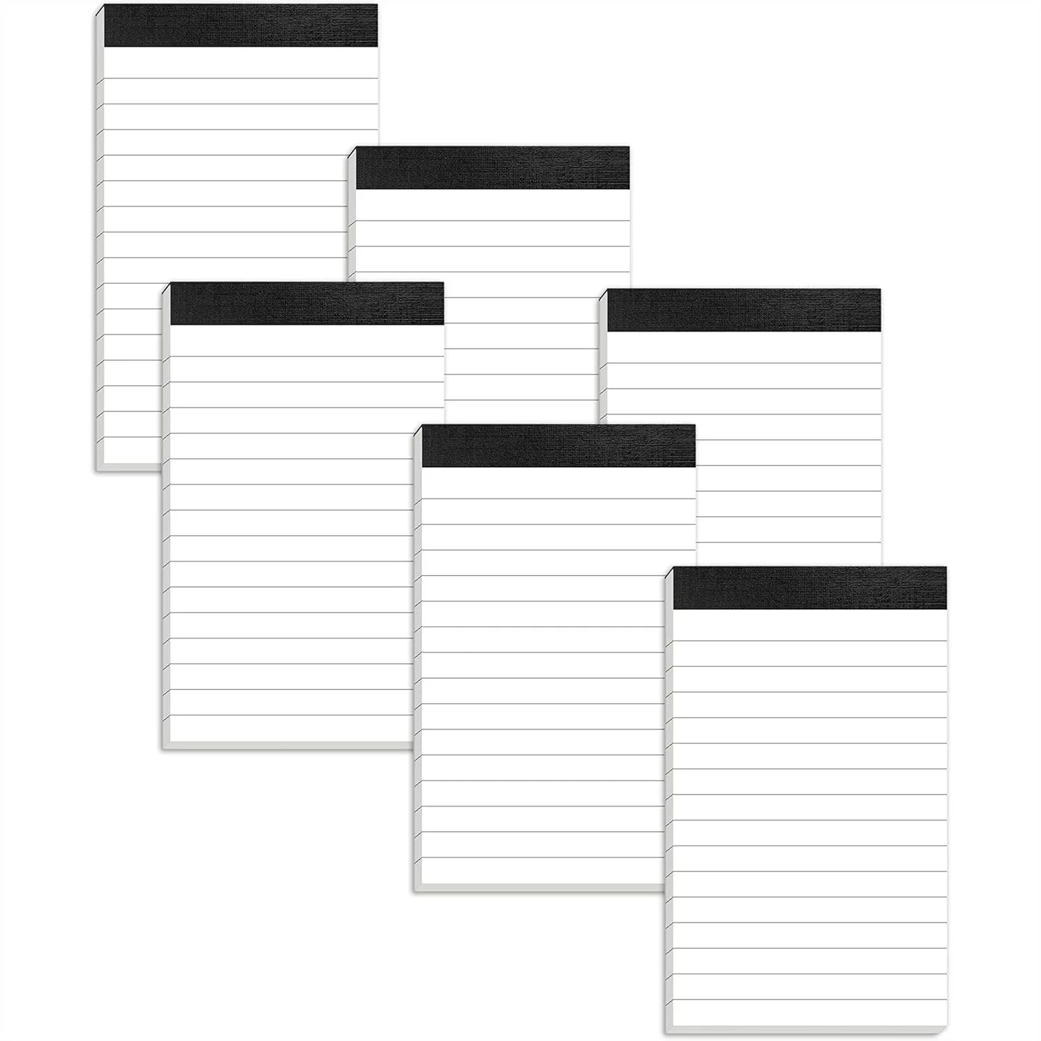 

6 Pack Small Notepads Refills 3x5 Inch Lined Writing Note Pads 30 Sheets Each Mini Pocket Notebook For Taking Notes Reminders Organization Planning